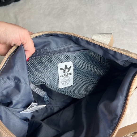 Adidas Puffer Shopper Tote in Beige and Tan - Picture 11 of 11